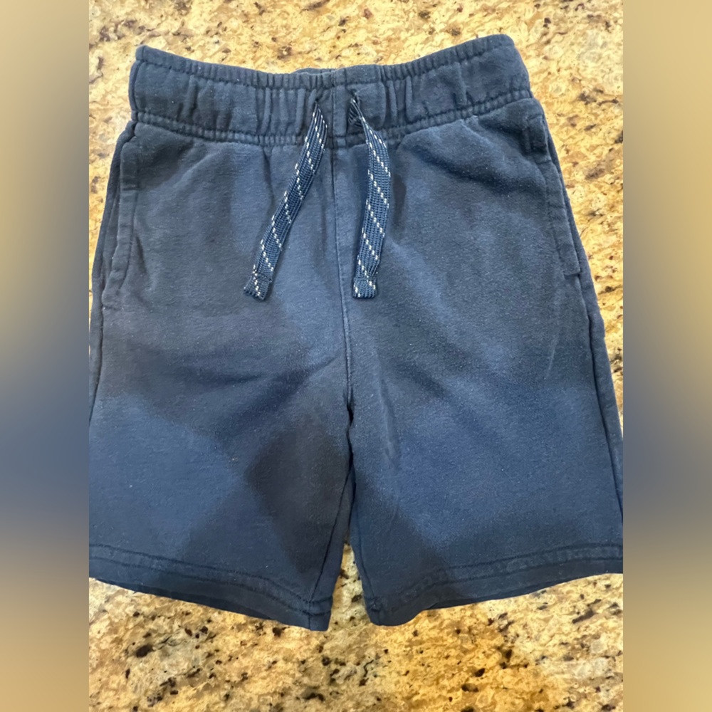 Navy Kids Drawstring Shorts